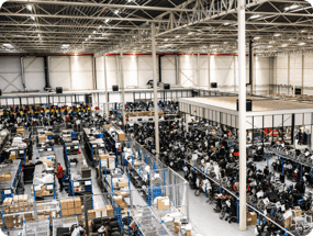 Overzicht foto van warenhuis